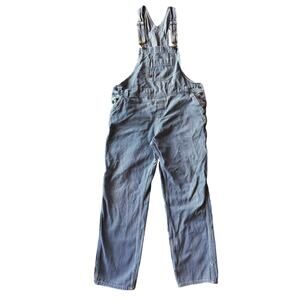 Vintage Dickies Hickory Striped Denim M Workwear Bib Overalls